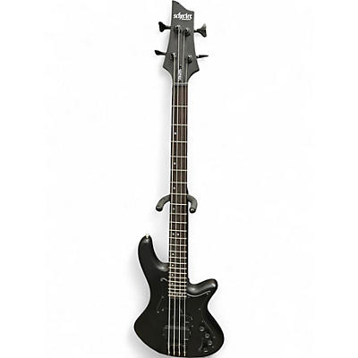 Used Schecter Guitar Research STEALTH 4 Black Electric Bass Guitar