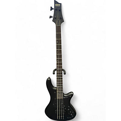 Used Schecter Guitar Research STEALTH 4 Satin Black Electric Bass Guitar