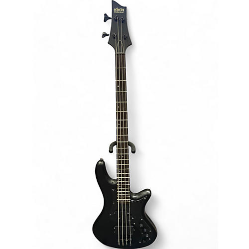 Used Schecter Guitar Research STEALTH 4 Satin Black Electric Bass Guitar Satin Black