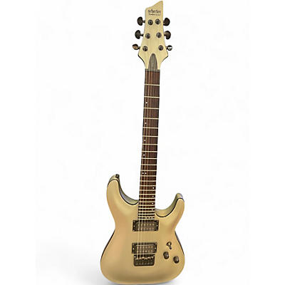 Used Schecter Guitar Research STEALTH C1 Silver Solid Body Electric Guitar