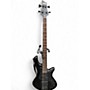 Used Schecter Guitar Research STEALTH MATTE BLACK Electric Bass Guitar MATTE BLACK