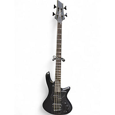 Used Schecter Guitar Research STILETTO-4 STEALTH PRO EX Satin Black Electric Bass Guitar
