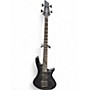 Used Schecter Guitar Research STILETTO-4 STEALTH PRO EX Satin Black Electric Bass Guitar Satin Black