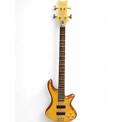 Used Schecter Guitar Research STILETTO DIAMOND STRING Natural Electric Bass Guitar