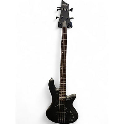 Used Schecter Guitar Research STILETTO STEALTH 4 BLACK Electric Bass Guitar