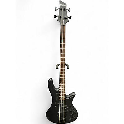 Used Schecter Guitar Research STILETTO STEALTH 4 BLACK Electric Bass Guitar