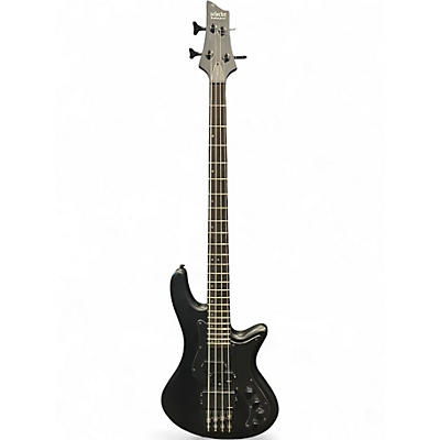 Used Schecter Guitar Research STILETTO STEALTH 4 SATIN BLACK Electric Bass Guitar