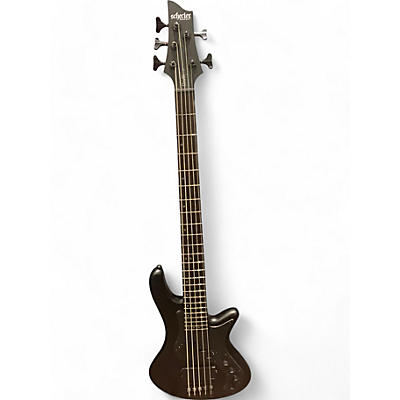 Schecter Guitar Research Used Schecter Guitar Research STILETTO STEALTH 5 BLACK SATIN Electric Bass Guitar