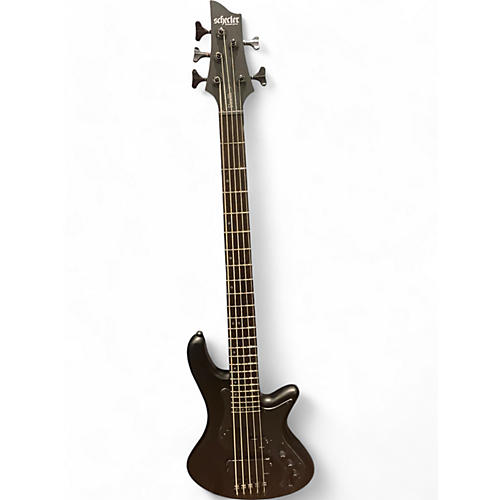 Schecter Guitar Research Used Schecter Guitar Research STILETTO STEALTH 5 BLACK SATIN Electric Bass Guitar BLACK SATIN