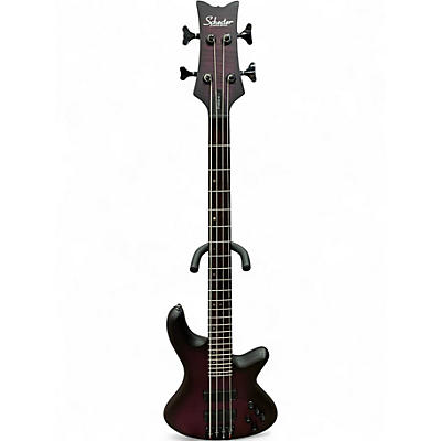 Used Schecter Guitar Research STILETTO STUDIO 4 STRING TRANSPARENT PURPLE BURST Electric Bass Guitar