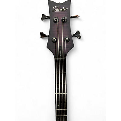 Schecter Guitar Research Used Schecter Guitar Research STILETTO STUDIO 4 Trans Purple Electric Bass Guitar