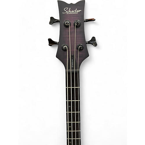 Schecter Guitar Research Used Schecter Guitar Research STILETTO STUDIO 4 Trans Purple Electric Bass Guitar Trans Purple