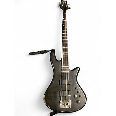 Used Schecter Guitar Research STILETTO STUDIO Black Electric Bass Guitar