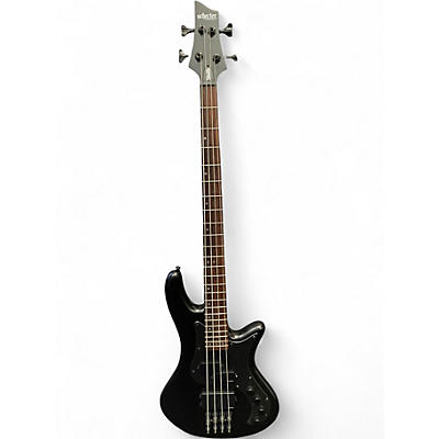 Used Schecter Guitar Research STILLETO STEALTH 4 STEALTH BLACK Electric Bass Guitar