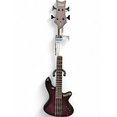 Used Schecter Guitar Research STUDIO 4 PURPLE Electric Bass Guitar