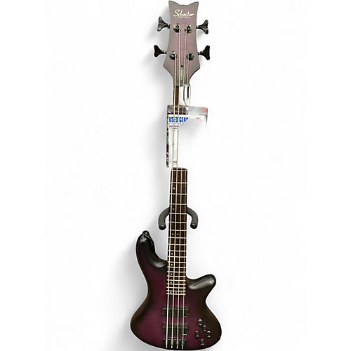 Used Schecter Guitar Research STUDIO 4 PURPLE Electric Bass Guitar PURPLE