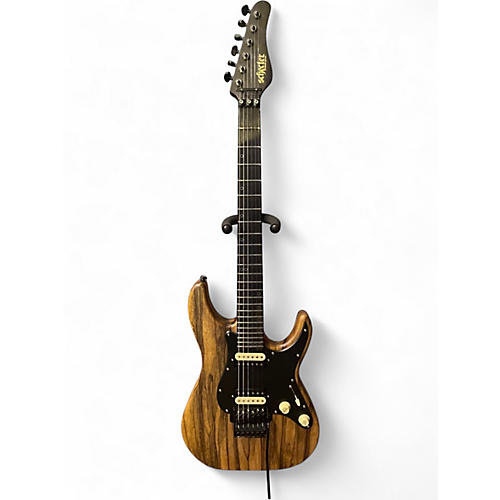 Used Schecter Guitar Research SUN VALLEY SHREDDER EXOTIC BLACK LIMBA NATURAL Solid Body Electric Guitar BLACK LIMBA NATURAL