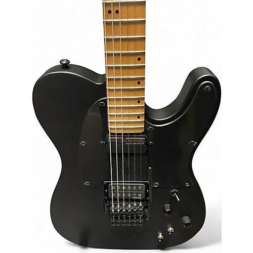 Used Schecter Guitar Research SUN VALLEY SHREDDER FR Black and Silver Solid Body Electric Guitar Black and Silver