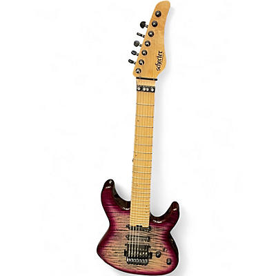 Used Schecter Guitar Research SUN VALLEY SUPER SHREDDER III Aurora BURST Solid Body Electric Guitar