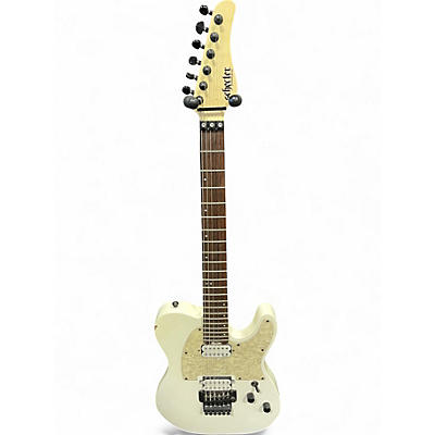 Used Schecter Guitar Research SUN VALLEY SUPER SHREDDER PT White Solid Body Electric Guitar