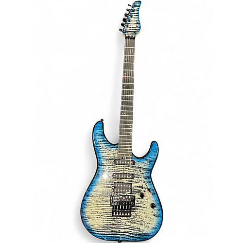 Used Schecter Guitar Research SUN VALLEY SUPER SHREDDER SKY BURST Solid Body Electric Guitar SKY BURST