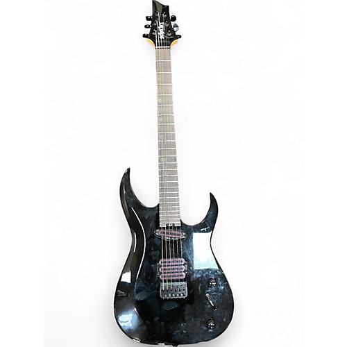 Used Schecter Guitar Research SUNSET 6 TRIAD Black Solid Body Electric Guitar Black