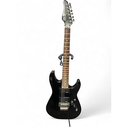 Used Schecter Guitar Research SUNSET DLX DIAMOND SERIES BLACK Solid Body Electric Guitar BLACK