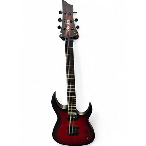 Used Schecter Guitar Research SUNSET EXTREME SCARLET BURST Solid Body Electric Guitar SCARLET BURST