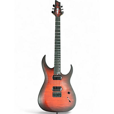 Used Schecter Guitar Research SUNSET EXTREME SCARLET BURST Solid Body Electric Guitar