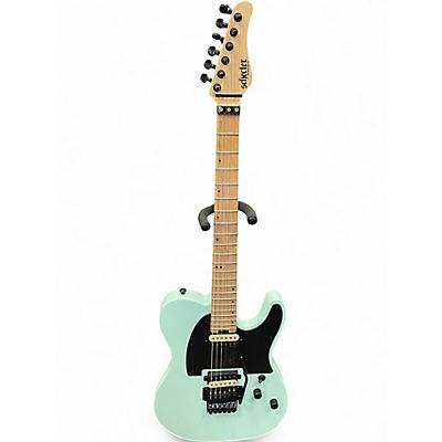 Used Schecter Guitar Research SVSS PT-FR Seafoam Green Solid Body Electric Guitar