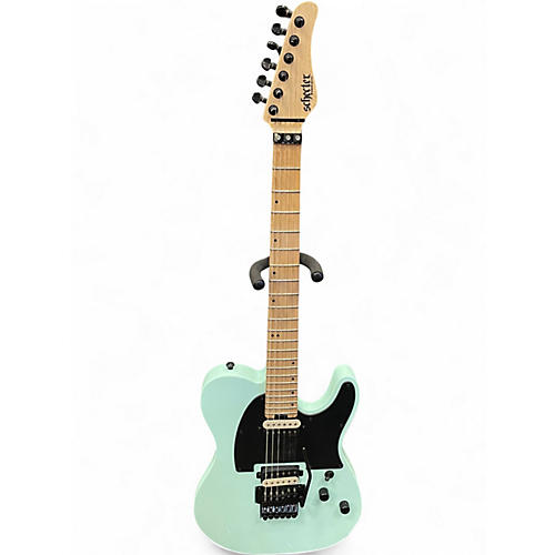 Used Schecter Guitar Research SVSS PT-FR Seafoam Green Solid Body Electric Guitar Seafoam Green