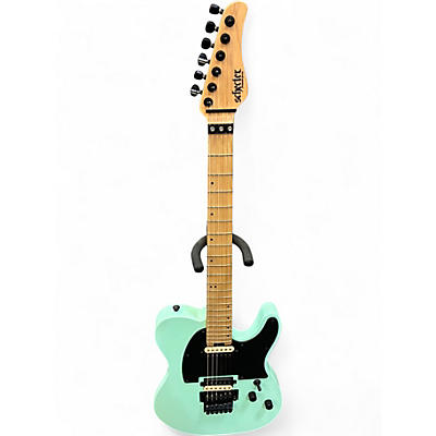 Used Schecter Guitar Research SVSS PT-SR Seafoam Green Solid Body Electric Guitar