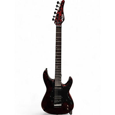 Schecter Guitar Research Used Schecter Guitar Research SVSS Red Reign Solid Body Electric Guitar