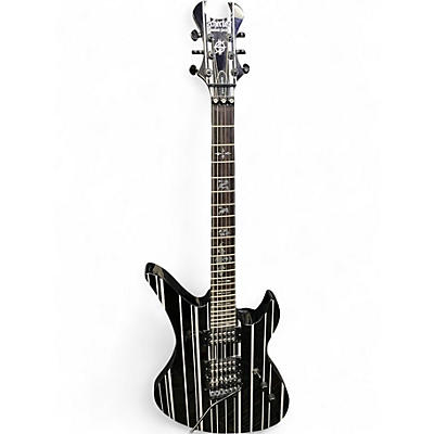 Used Schecter Guitar Research SYNYSTER GATES STANDARD BLACK GLOSS SILVER PINSTRIPE Solid Body Electric Guitar