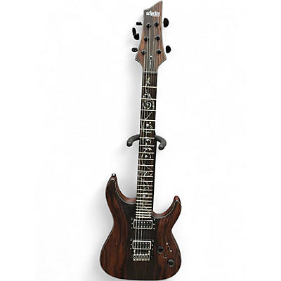Used Schecter Guitar Research Schecter C-1 Exotic Ebony Natural Satin Solid Body Electric Guitar