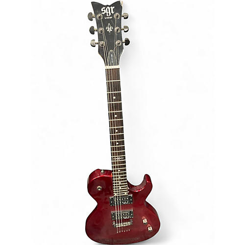 Used Schecter Guitar Research Solo 6 SGR Metallic Red Solid Body Electric Guitar Metallic Red