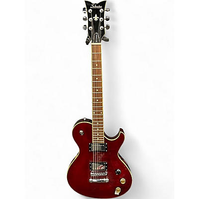 Used Schecter Guitar Research Solo 6 Standard Trans Crimson Red Solid Body Electric Guitar