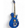 Used Schecter Guitar Research Solo 6B Blue Sparkle Solid Body Electric Guitar Blue Sparkle