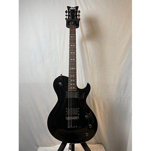 Schecter Guitar Research Used Schecter Guitar Research Solo Black Solid Body Electric Guitar Black