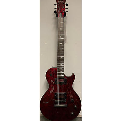 Schecter Guitar Research Used Schecter Guitar Research Solo-II Apocolypse Red Reign Solid Body Electric Guitar