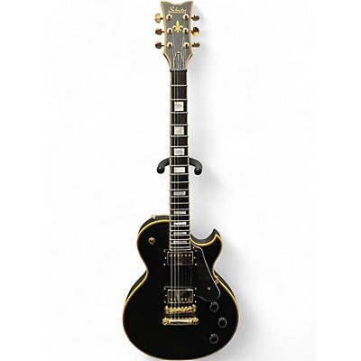 Used Schecter Guitar Research Solo II Custom Black Solid Body Electric Guitar
