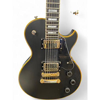 Used Schecter Guitar Research Solo II Custom Black Solid Body Electric Guitar