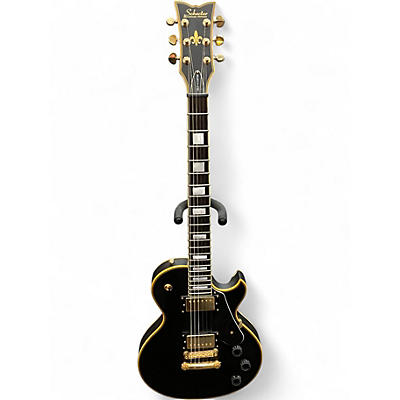 Used Schecter Guitar Research Solo II Custom Black Solid Body Electric Guitar