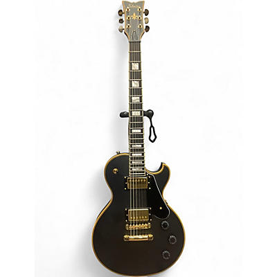 Used Schecter Guitar Research Solo II Custom Black Solid Body Electric Guitar