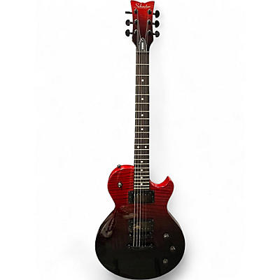Used Schecter Guitar Research Solo II Standard Crimson Red Trans Solid Body Electric Guitar