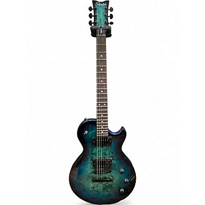 Used Schecter Guitar Research Solo II Standard Ocean Blue Burst Solid Body Electric Guitar