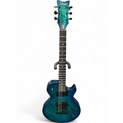 Used Schecter Guitar Research Solo II Standard Ocean Blue Burst Solid Body Electric Guitar