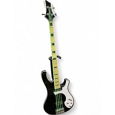 Used Schecter Guitar Research Stargazer BASS Black and White Electric Bass Guitar