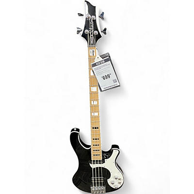 Used Schecter Guitar Research Stargazer Black and White Solid Body Electric Guitar