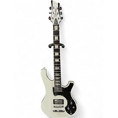 Used Schecter Guitar Research Stargazer WHITE Solid Body Electric Guitar